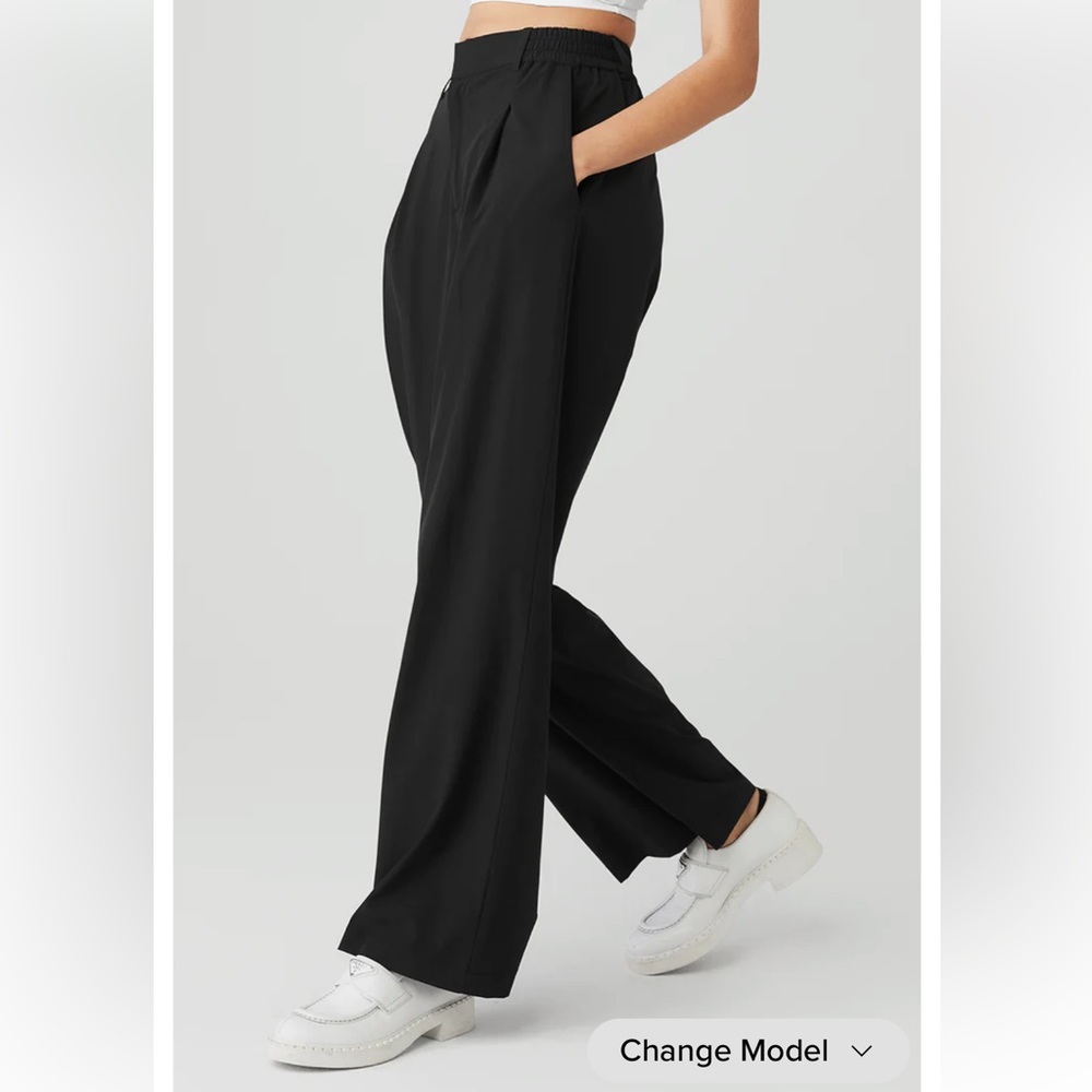 Black Alo Yoga High Pursuit Trouser XXS - Brand New